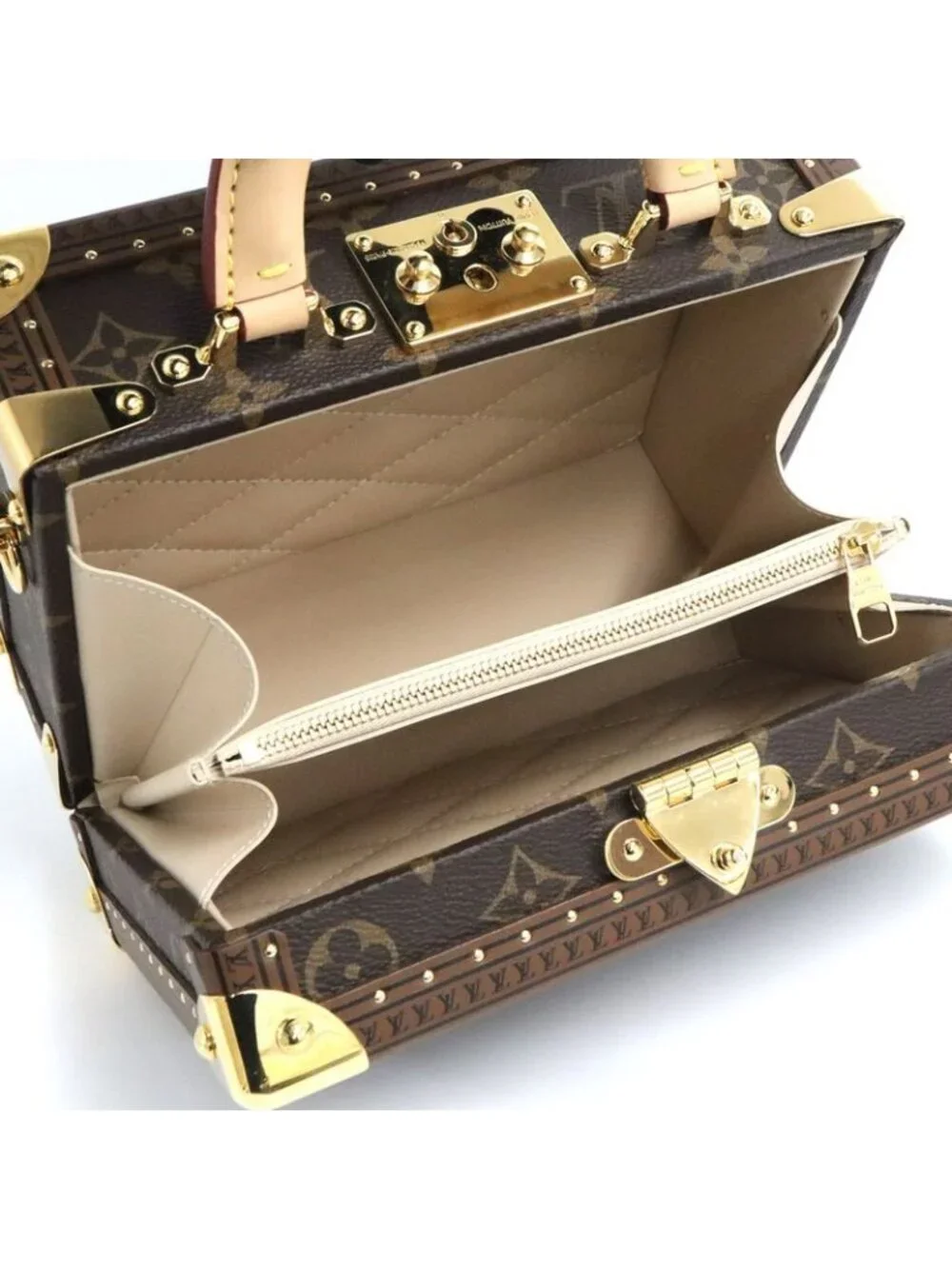 Louis Vuitton Monogram Petite Valise Trunk 2-Way Handbag